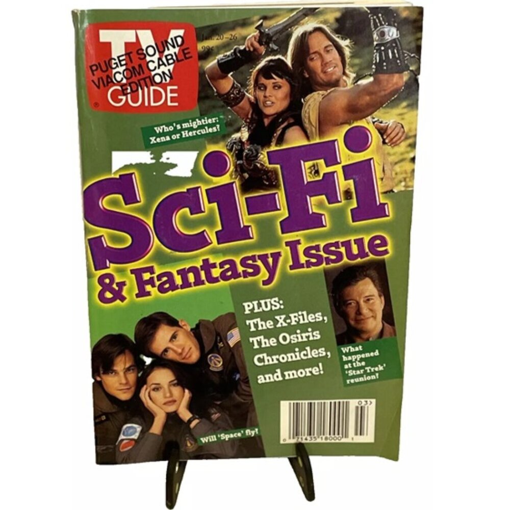 TV Guide Sci-Fi & Fantasy Issue January 20-26 1996 Puget Sound Viacom Cable Edit